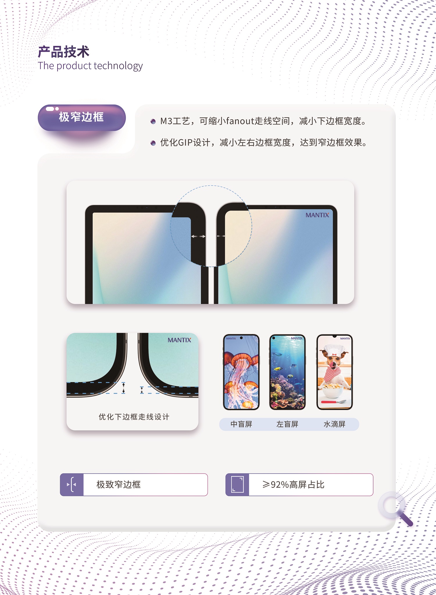 极窄边框